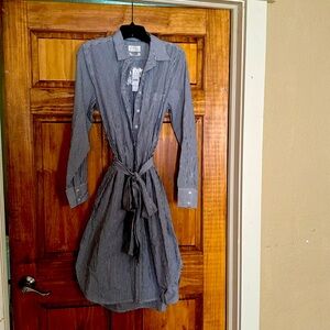 Brand New - Pocketed Stripped and Collard J. Crew Dress